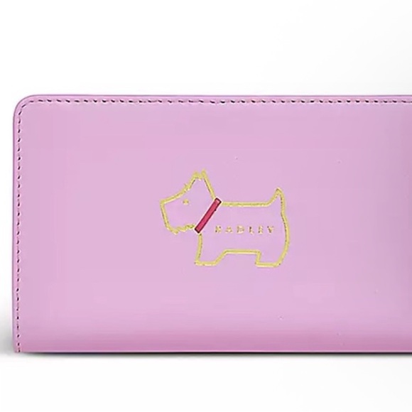 RADLEY LONDON Mauve Wallet with Dog Emblem - Picture 1 of 7